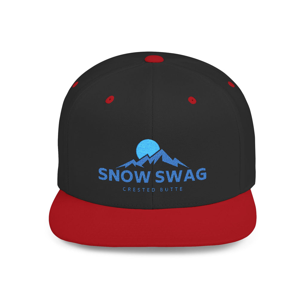 Snow Swag Flat Bill Snapback Cap