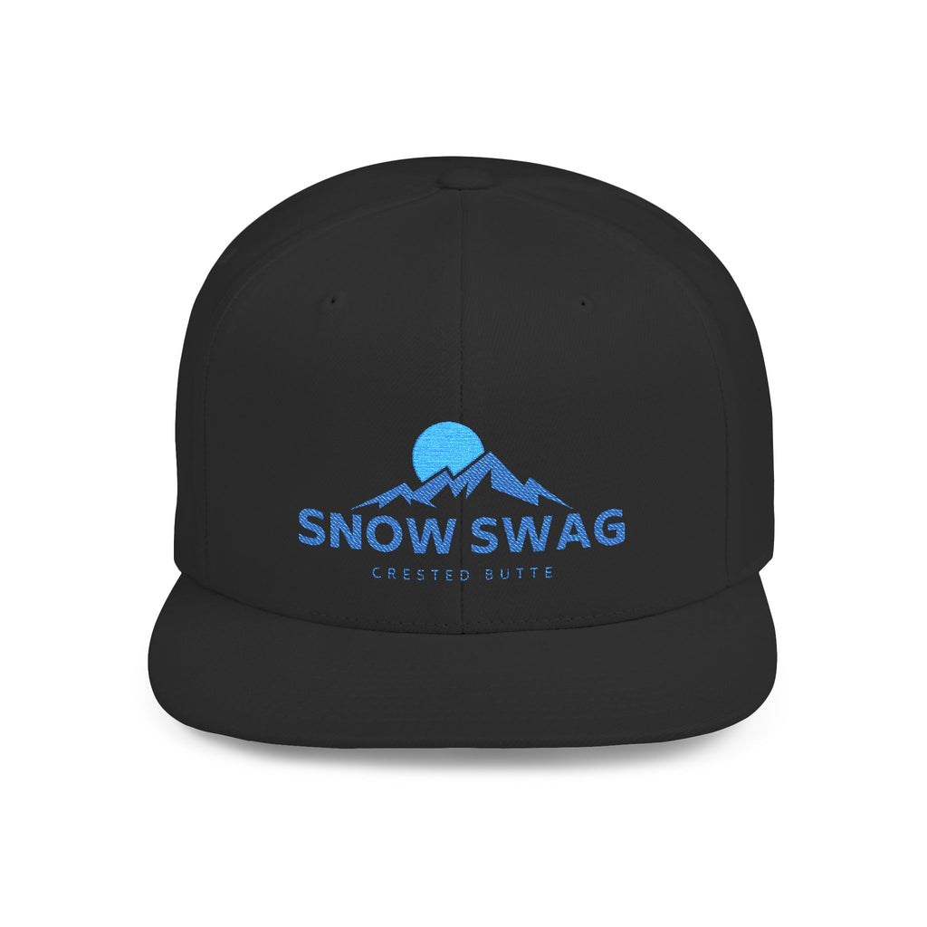 Snow Swag Flat Bill Snapback Cap
