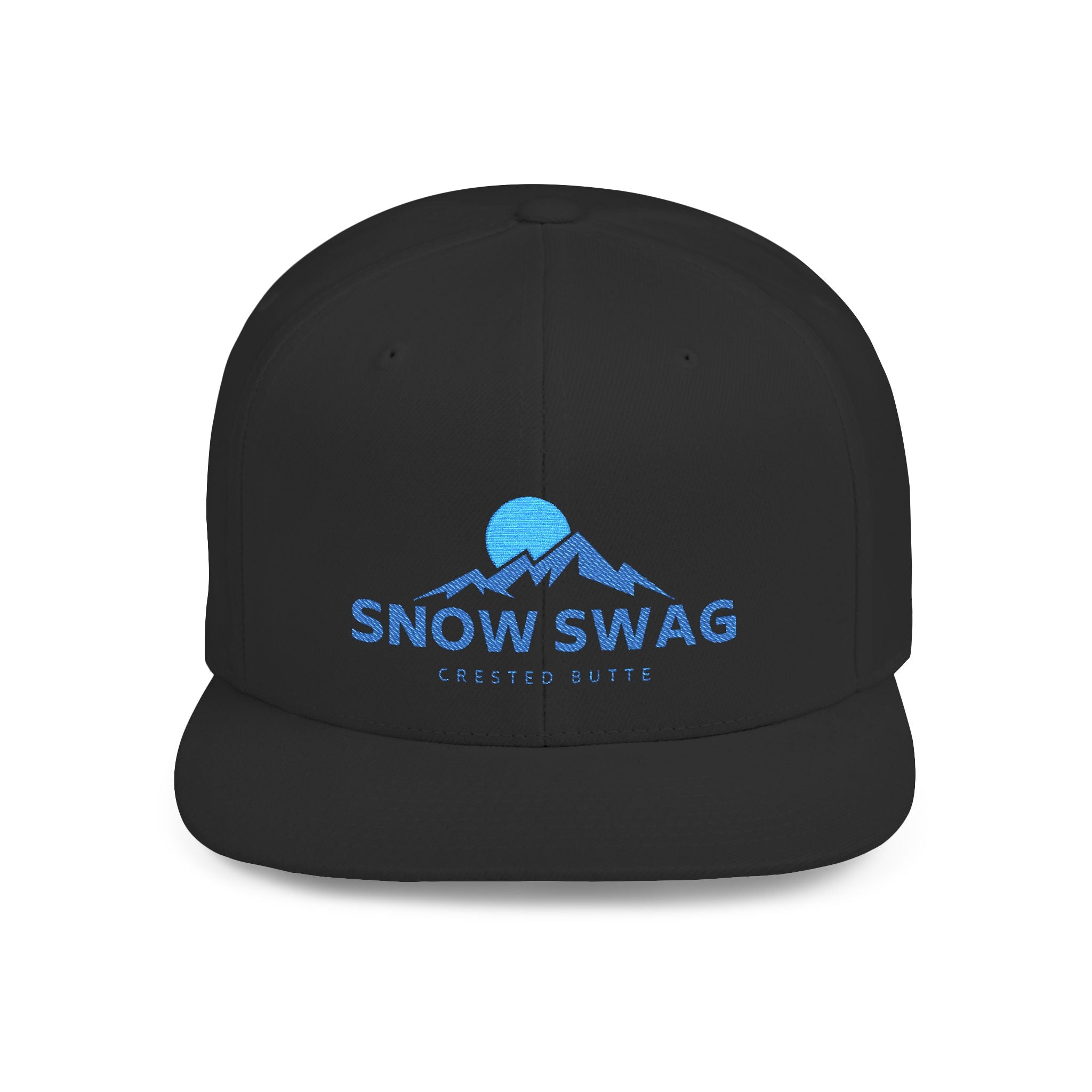 Snow Swag Flat Bill Snapback Cap