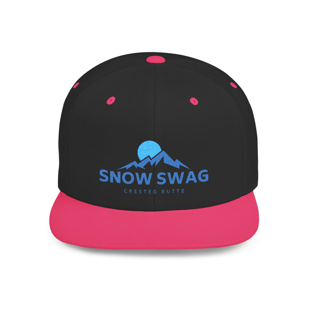 Snow Swag Flat Bill Snapback Cap