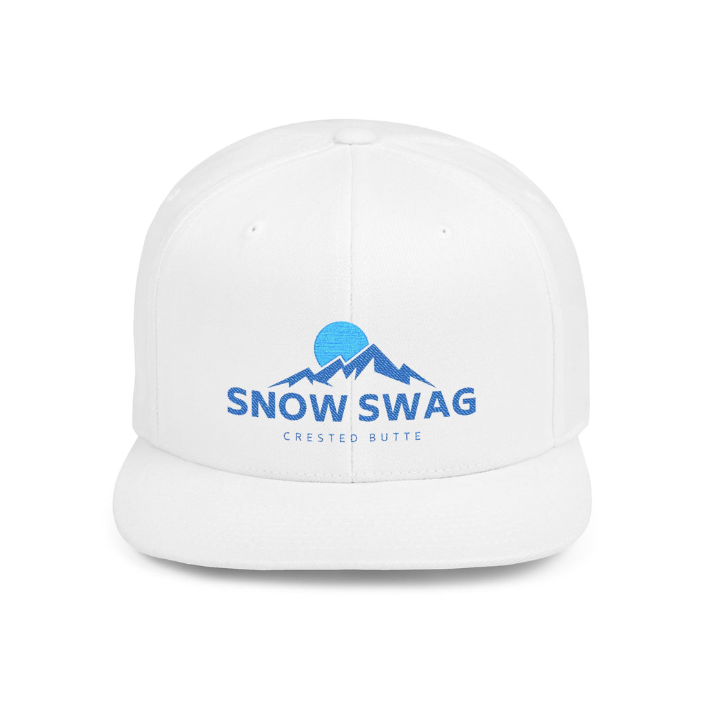 Snow Swag Flat Bill Snapback Cap