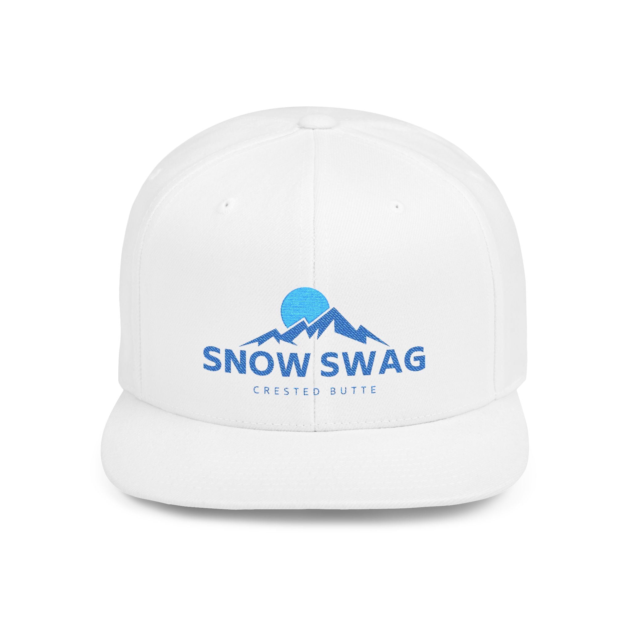 Snow Swag Flat Bill Snapback Cap