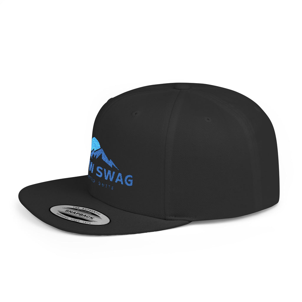 Snow Swag Flat Bill Snapback Cap