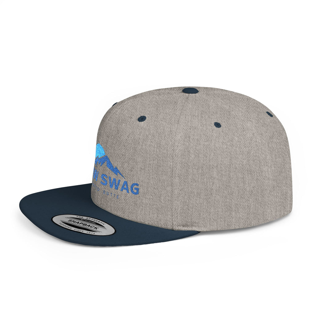 Snow Swag Flat Bill Snapback Cap