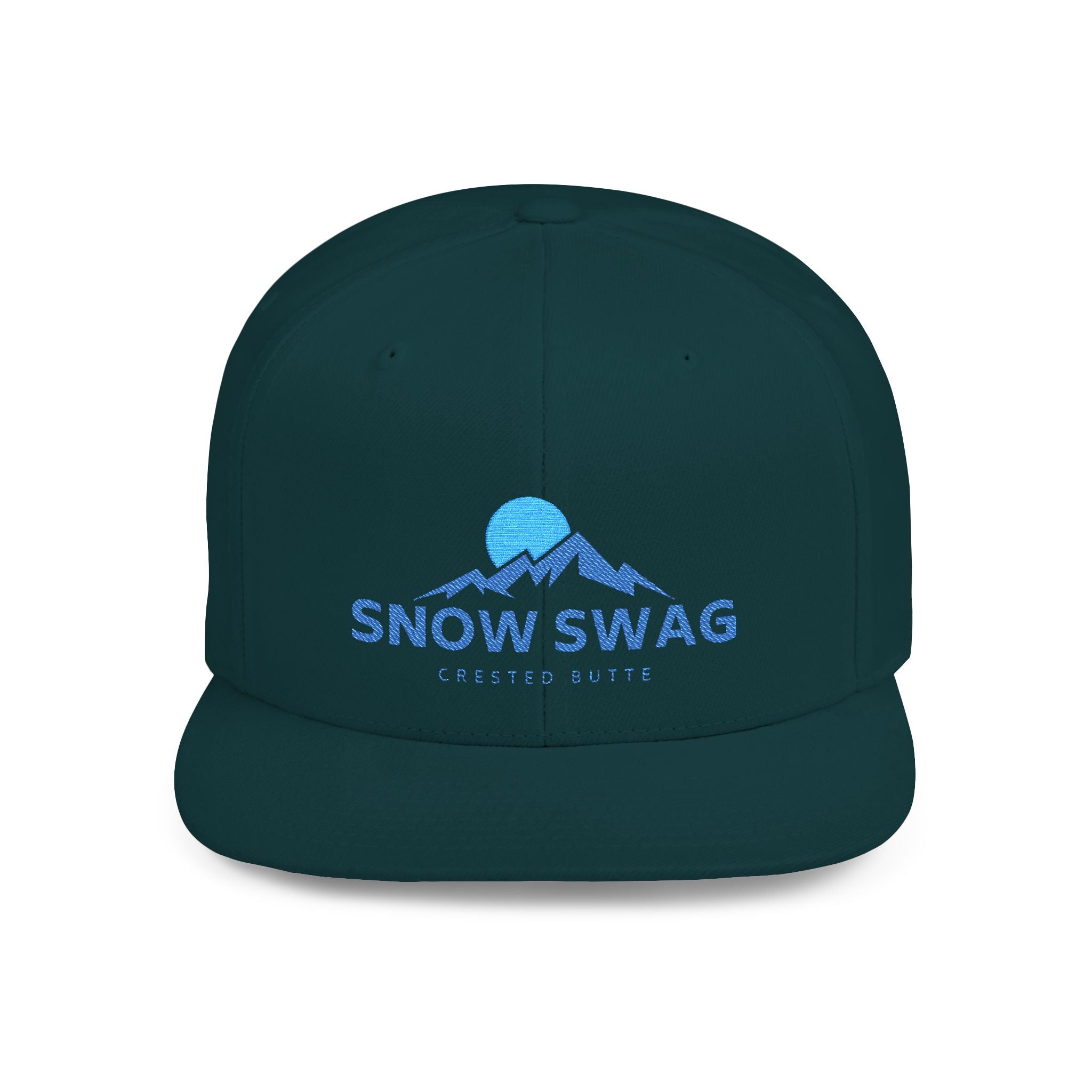 Snow Swag Flat Bill Snapback Cap