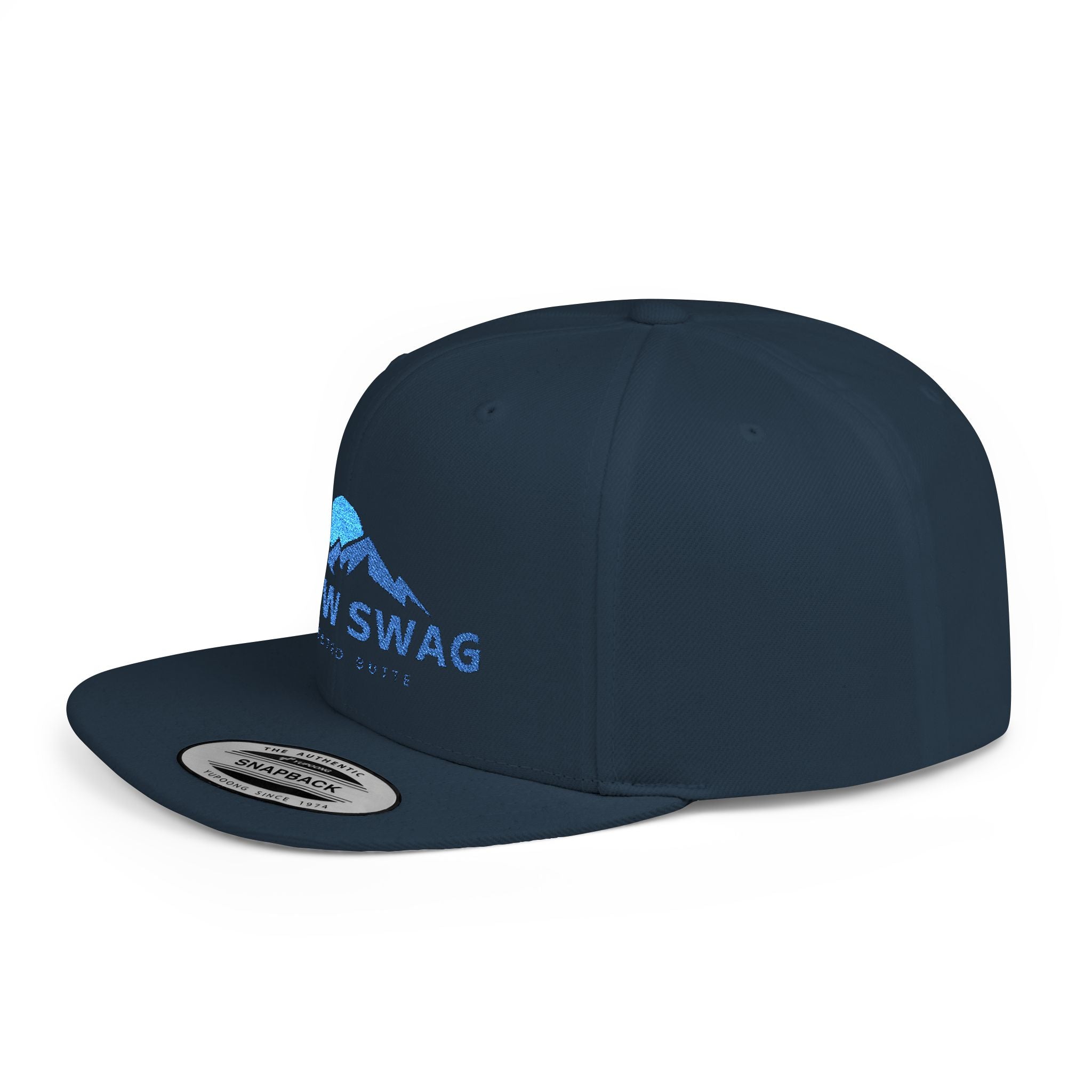 Snow Swag Flat Bill Snapback Cap