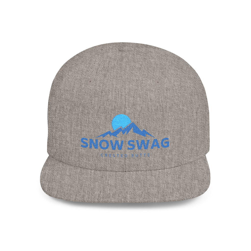 Snow Swag Flat Bill Snapback Cap