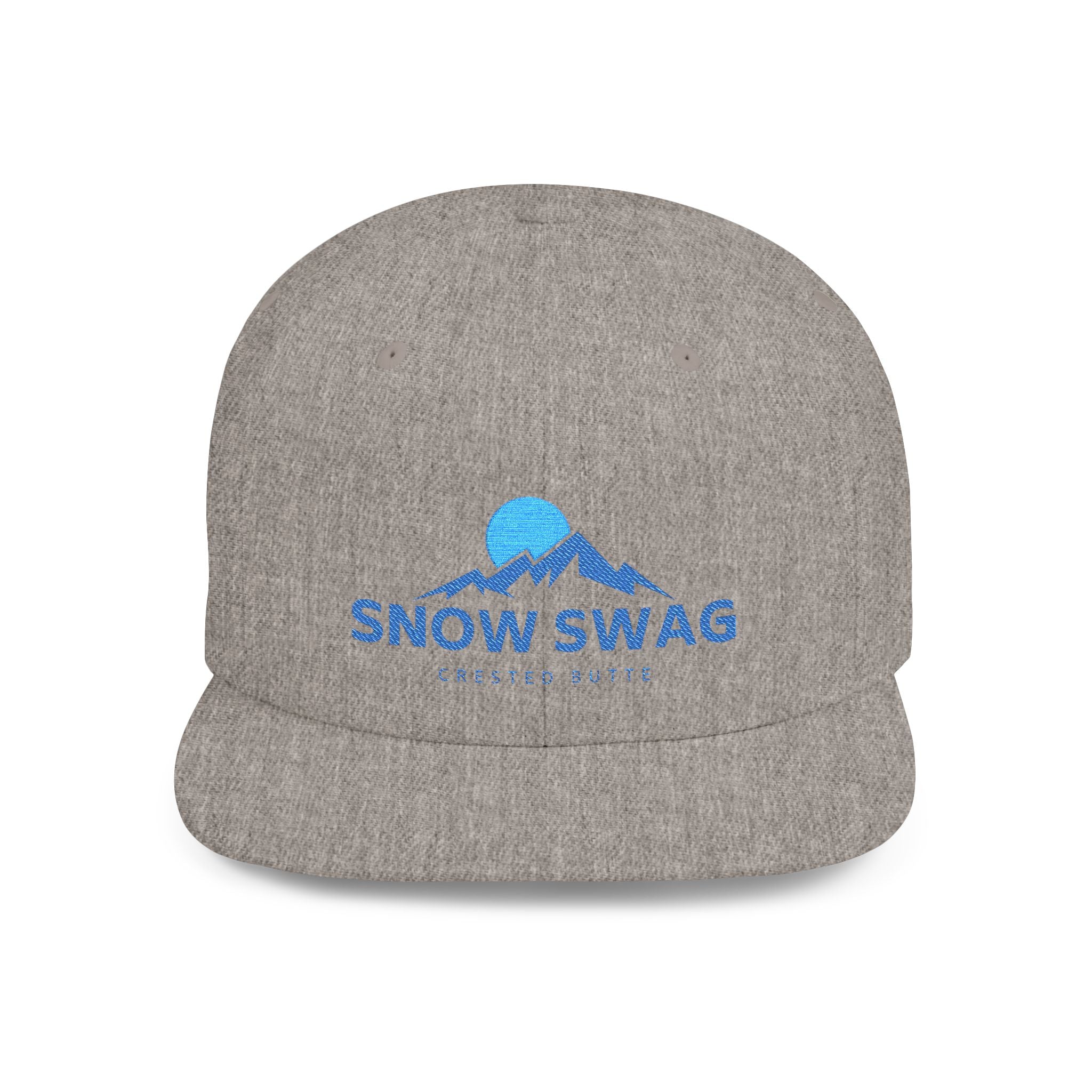 Snow Swag Flat Bill Snapback Cap