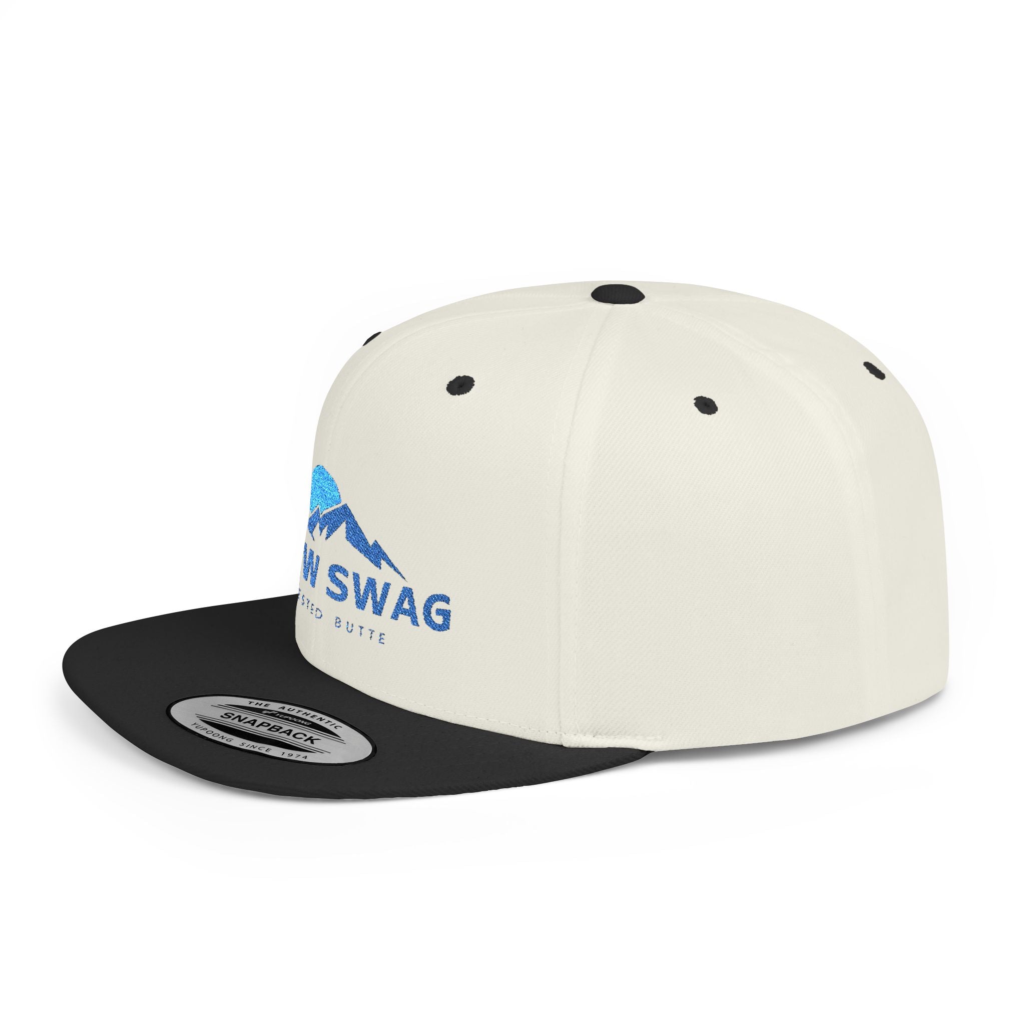 Snow Swag Flat Bill Snapback Cap