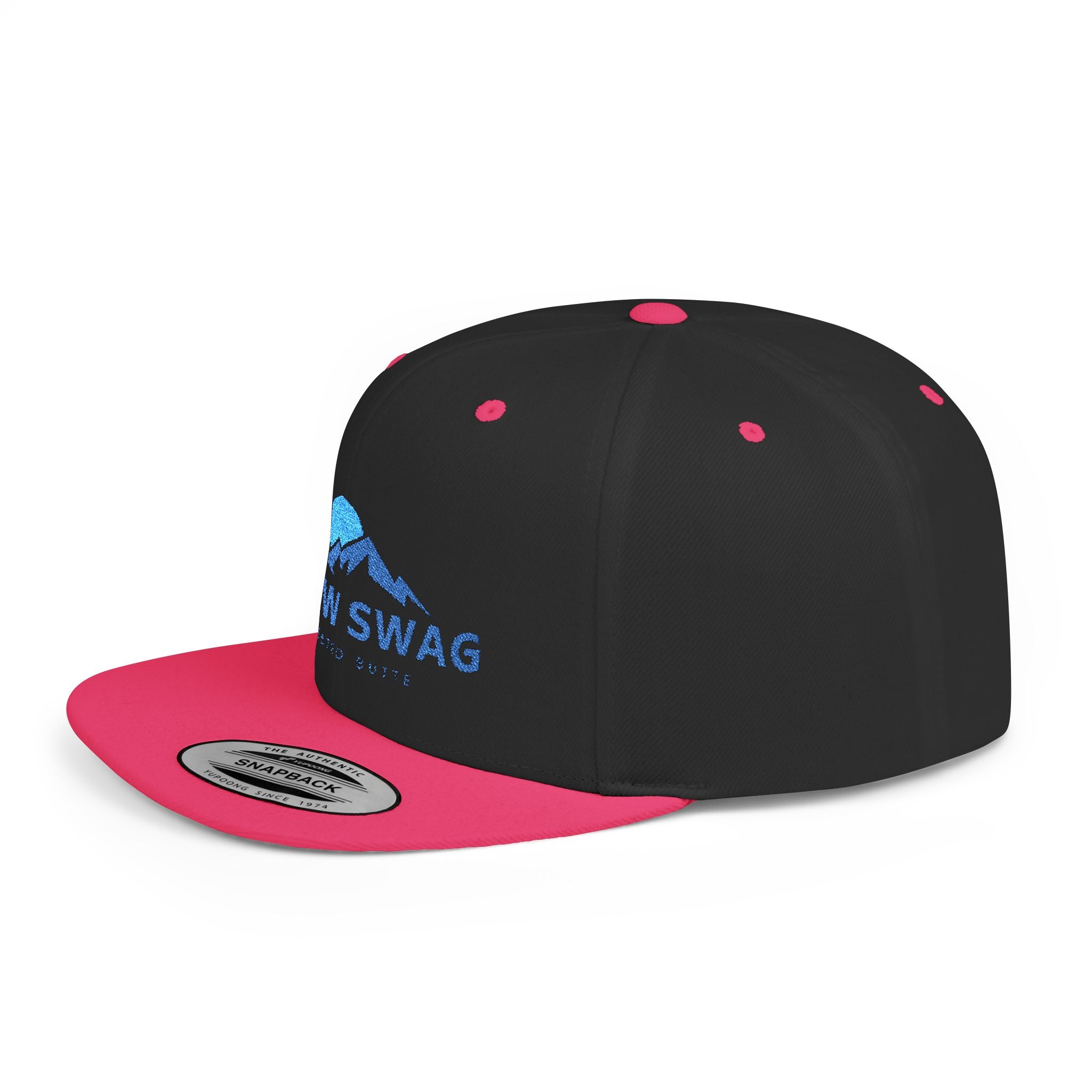 Snow Swag Flat Bill Snapback Cap