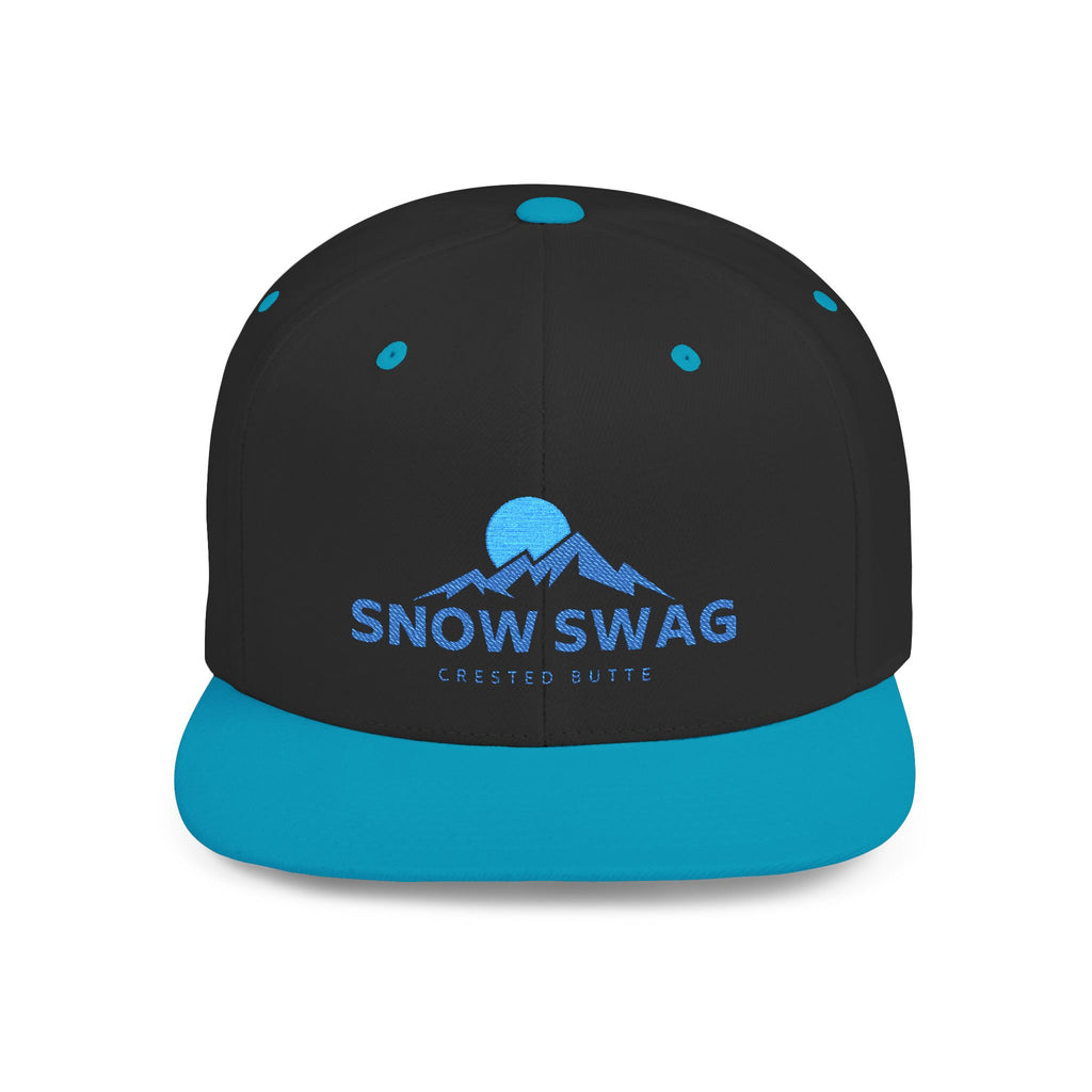 Snow Swag Flat Bill Snapback Cap