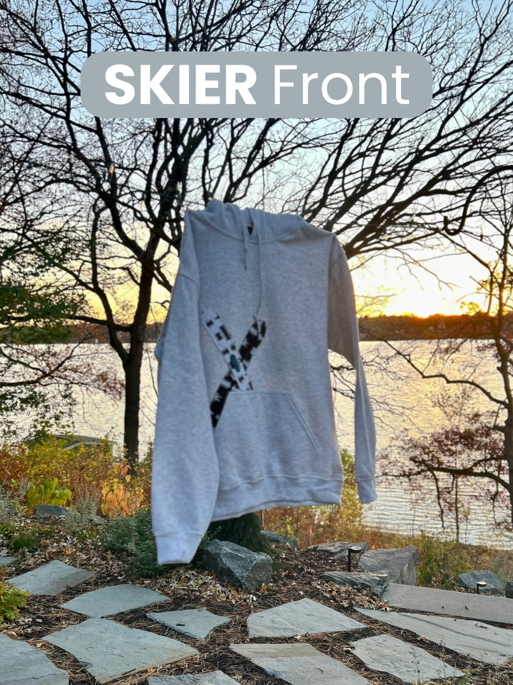 Snow Swag Adult Hoodie With Sewn Designs - Unisex