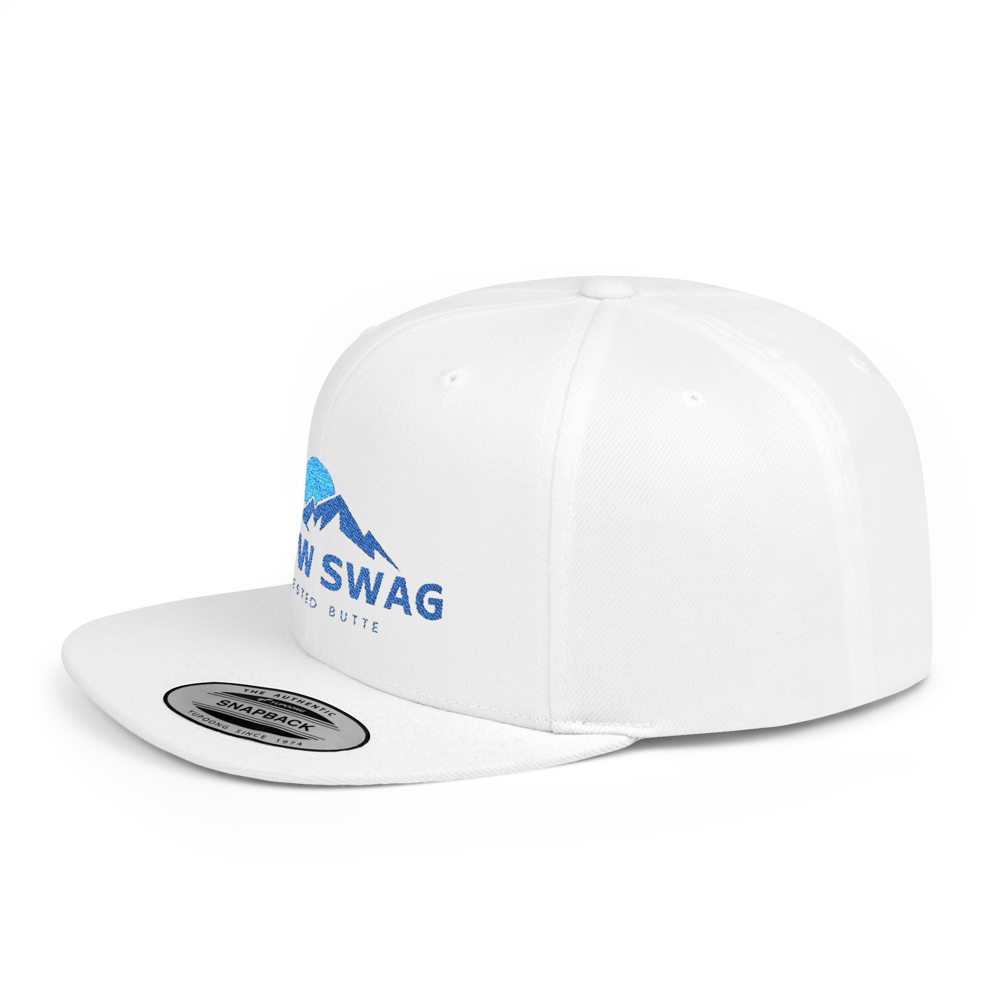 Snow Swag Flat Bill Snapback Cap