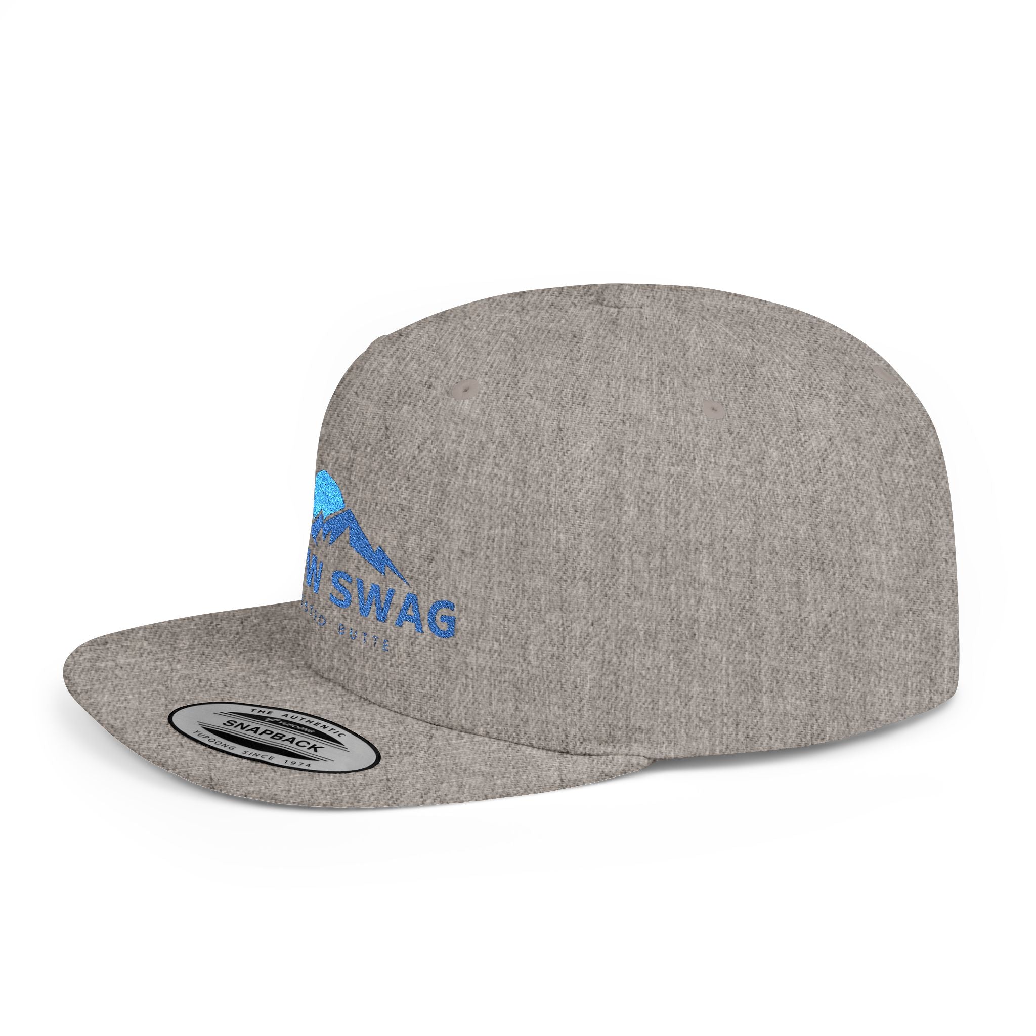 Snow Swag Flat Bill Snapback Cap