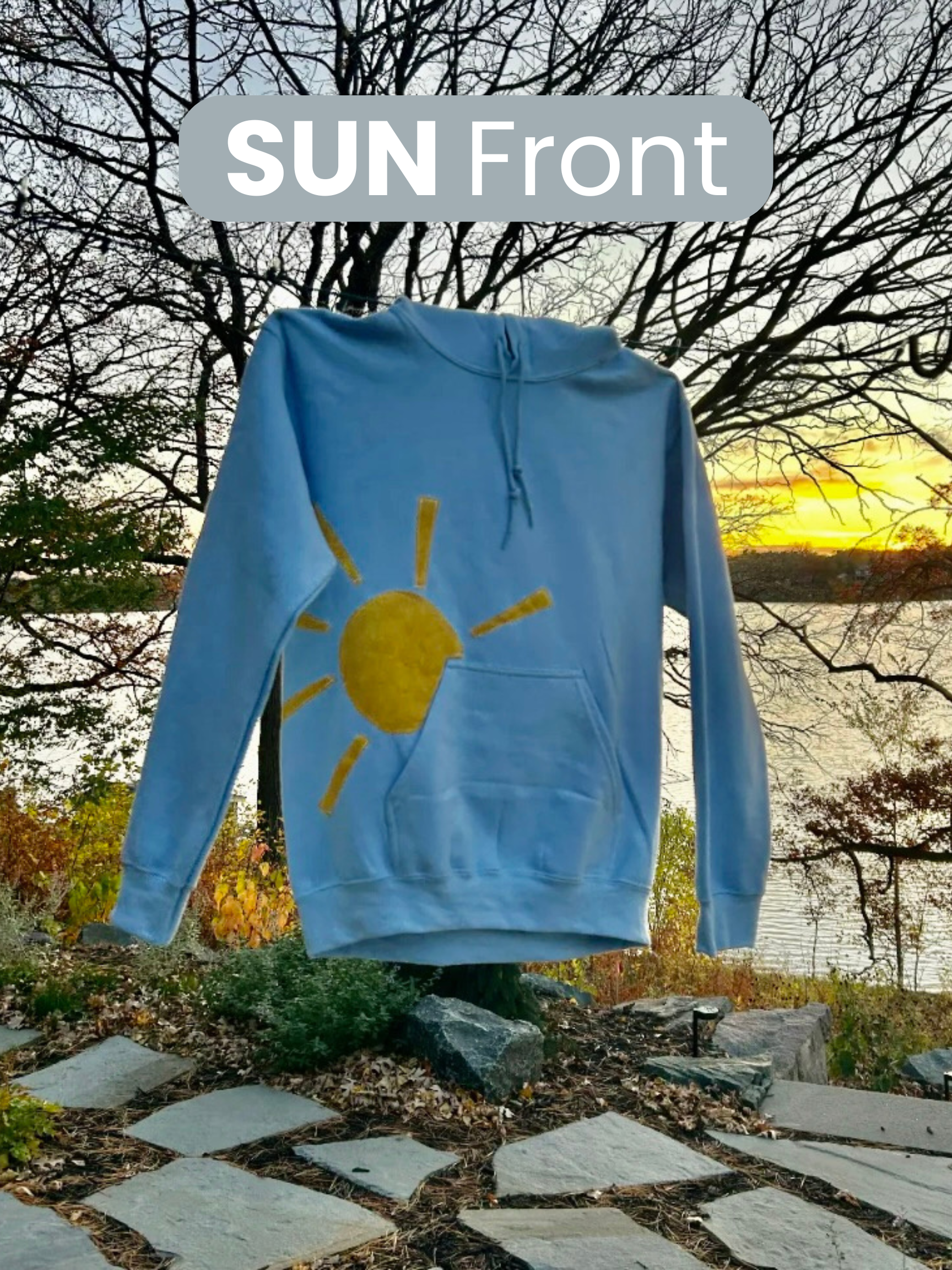 Snow Swag Adult Hoodie With Sewn Designs - Unisex