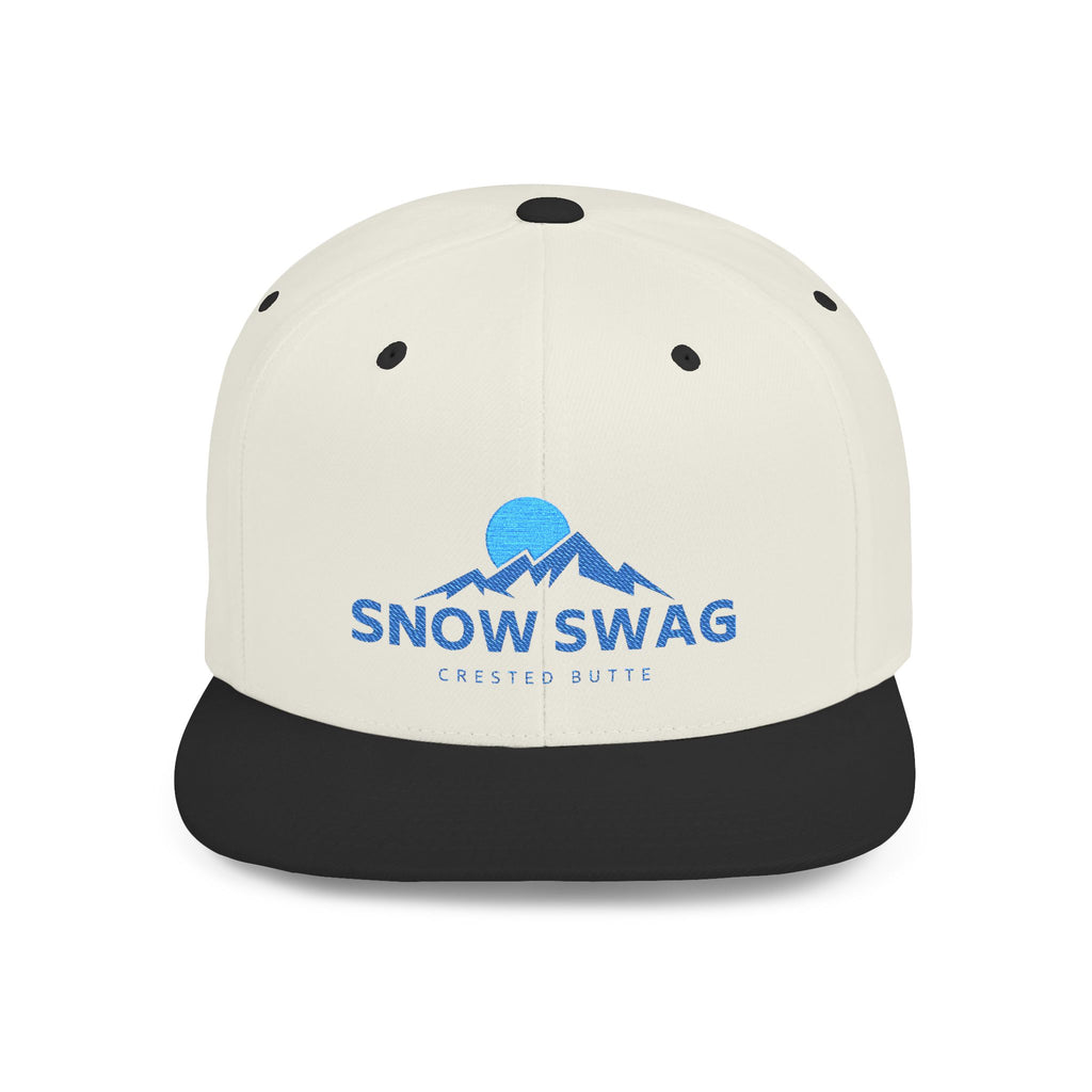Snow Swag Flat Bill Snapback Cap