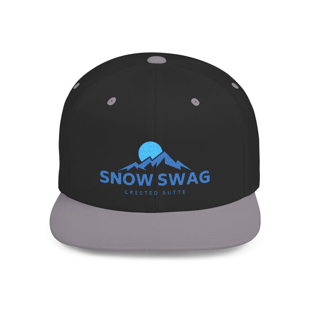 Snow Swag Flat Bill Snapback Cap