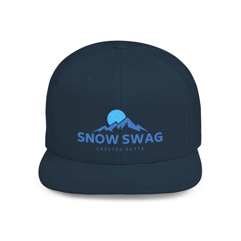 Snow Swag Flat Bill Snapback Cap
