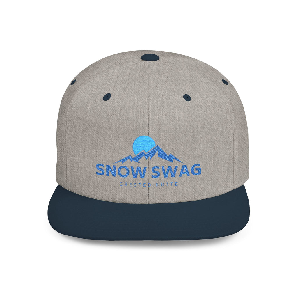 Snow Swag Flat Bill Snapback Cap
