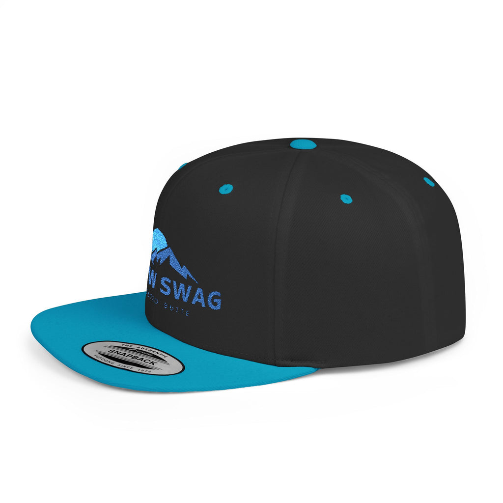 Snow Swag Flat Bill Snapback Cap