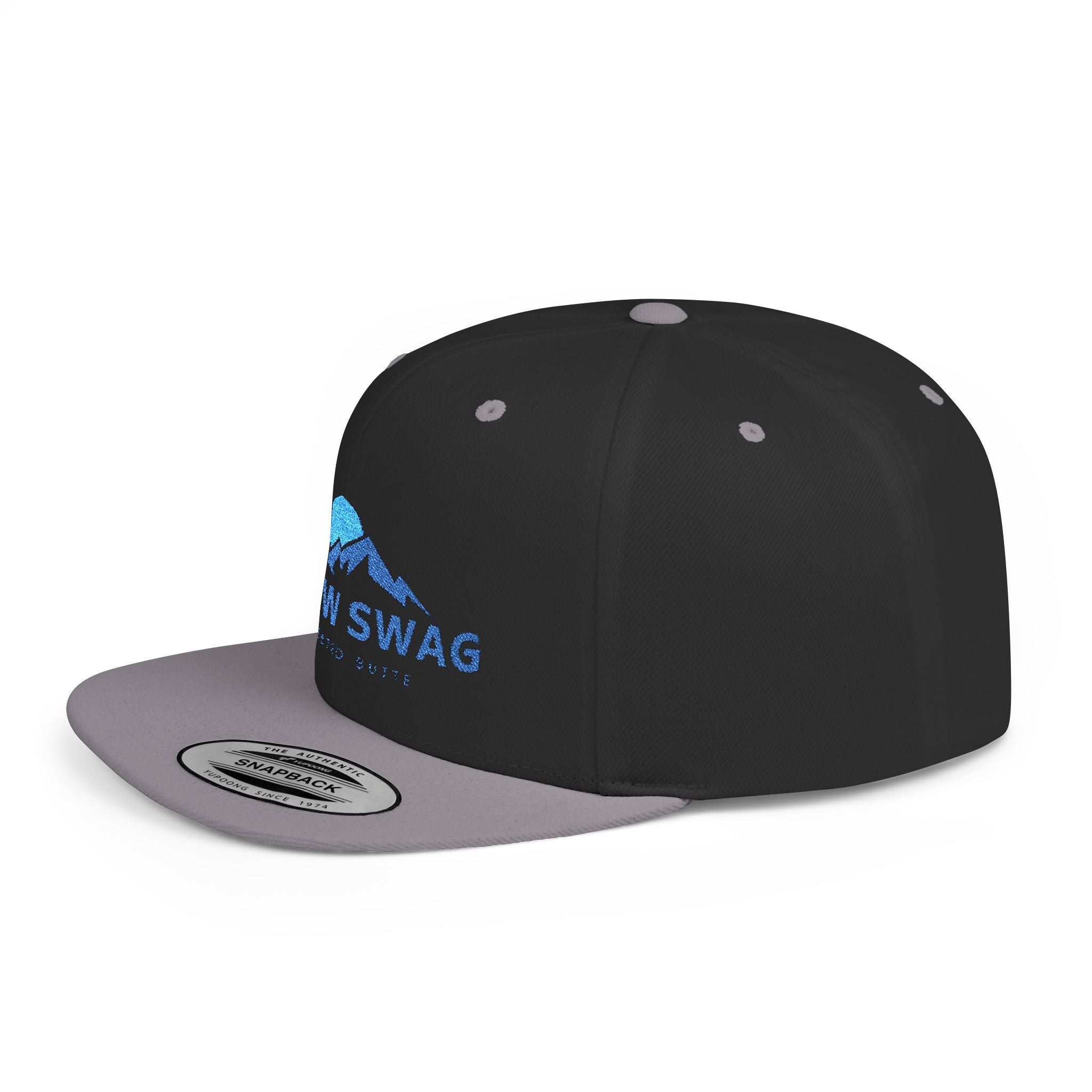 Snow Swag Flat Bill Snapback Cap