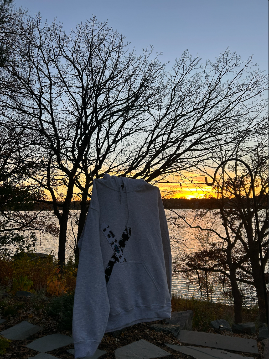 Sweatshirts With Sewn Designs.