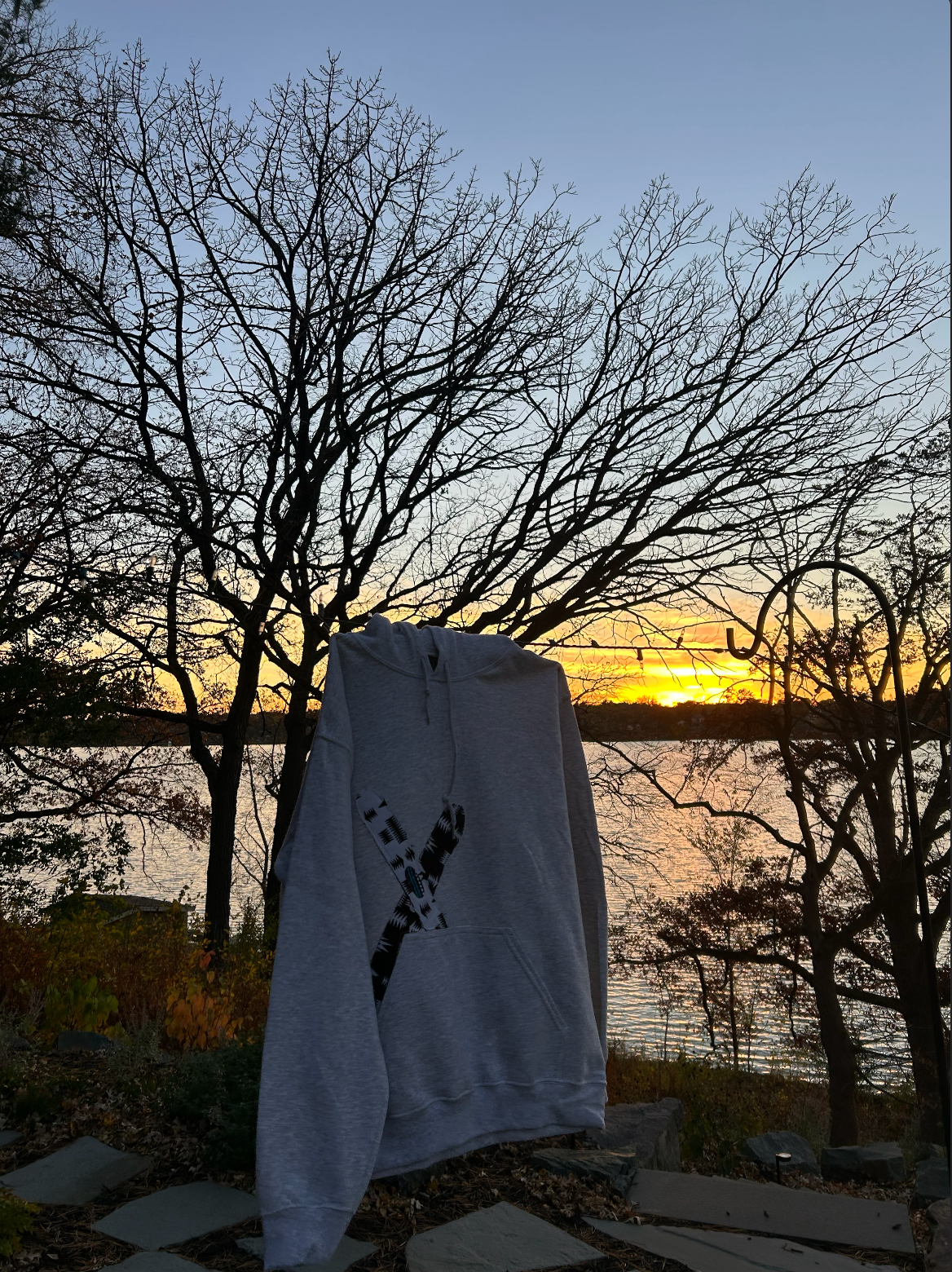 Sweatshirts With Sewn Designs.